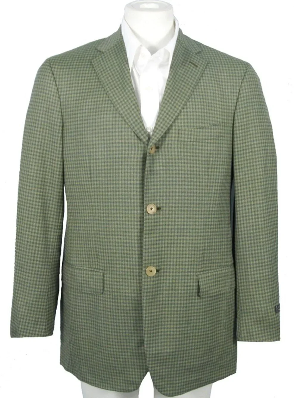 NEW Isaia Super 140's Sciammeria Sportcoat Jacket! US 38 40 44 Long Green Plaid